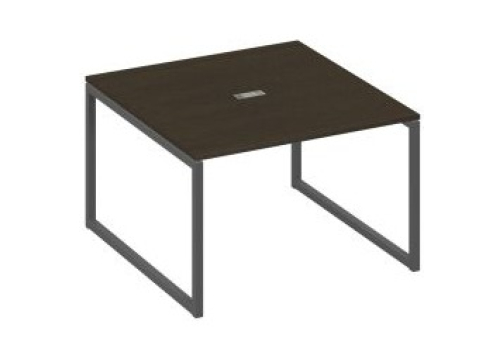 Стол для переговоров квадратный Мира Одри, цвет венге + антрацит
