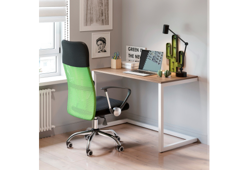 Стол письменный Домус 1, цвет дуб табак + белый