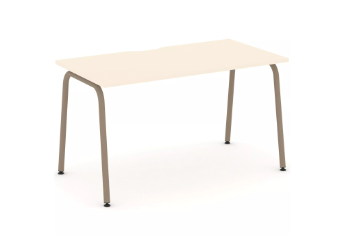 Стол рабочий (с вырезом под провода), цвет сатин