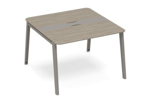 Стол для переговоров Види Металл, цвет мокко + вяз