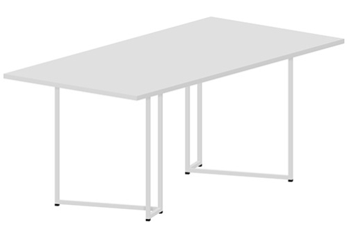 Стол для переговоров Мейлон, цвет белый + белый