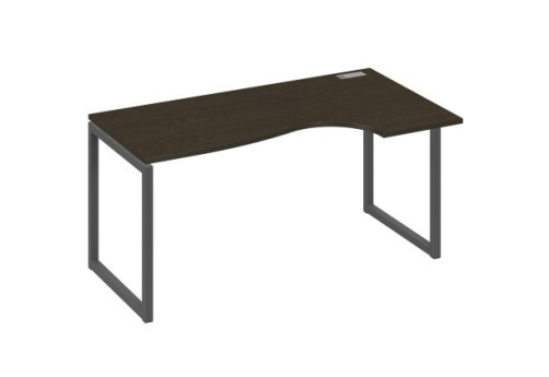 Стол эргономичный правый Мира Одри, цвет венге + антрацит