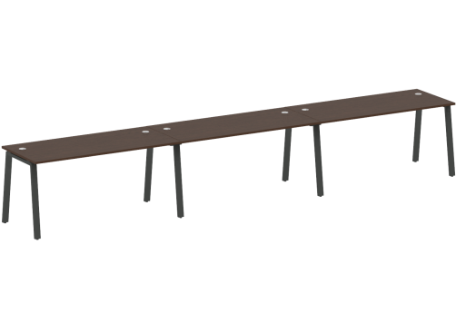 Стол на 3 рабочих места, цвет венге