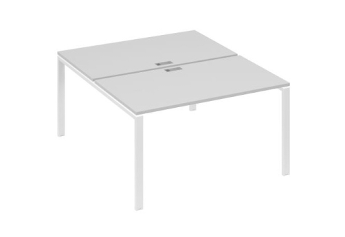 Рабочая станция (2х140) Мира Нумо, цвет серый + белый