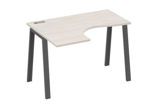 Стол эргономичный левый Мира Трио, цвет дуб шамони + антрацит