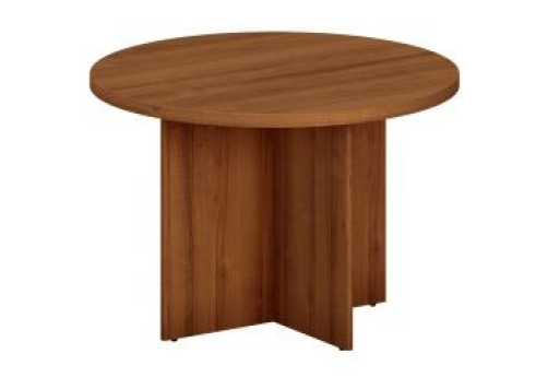 Стол для переговоров круглый Мансберг, цвет орех