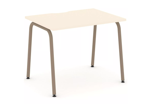 Стол рабочий (с вырезом под провода), цвет сатин