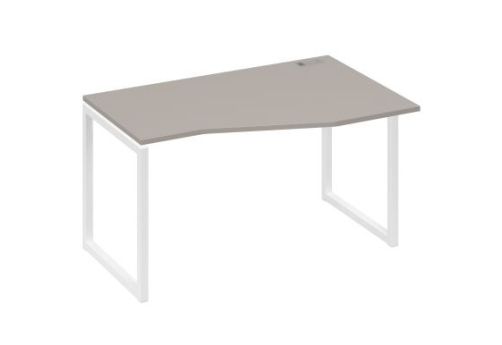 Стол эргономичный правый Мира Одри, цвет мокко премиум + белый