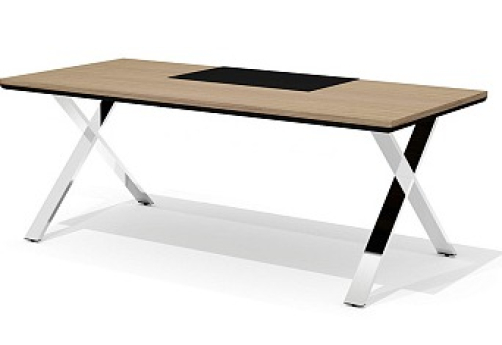 Стол руководителя с бюваром Адриатика, цвет орех