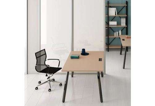 Стол прямой Скания, цвет мокко