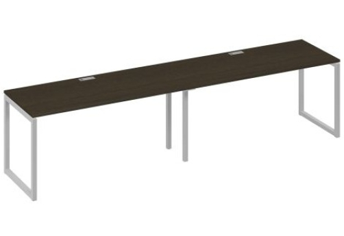 Рабочая станция (2х160) Мира Одри, цвет венге + серый