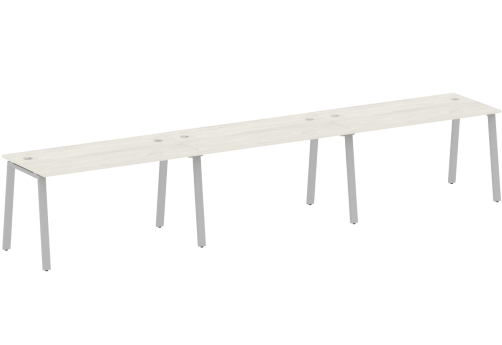 Стол на 3 рабочих места, цвет дуб новара