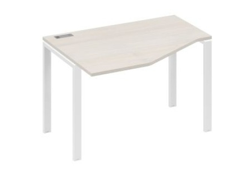 Стол эргономичный левый Мира Нумо, цвет дуб шамони + белый