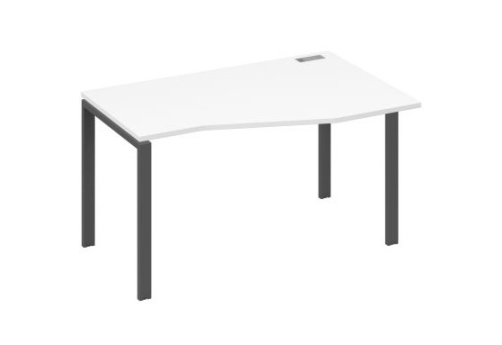 Стол эргономичный правый Мира Нумо, цвет белый премиум + антрацит