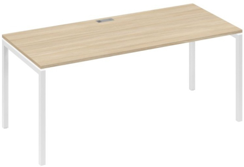 Стол письменный Мира Лофт, цвет дуб скандинавский + белый