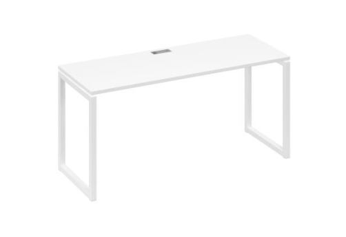 Стол письменный Мира Одри, цвет белый премиум + белый