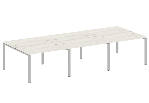 Стол на 6 рабочих мест, цвет дуб новара