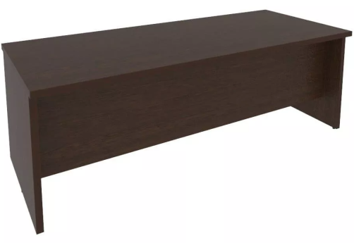 Стол руководителя прямой, цвет венге