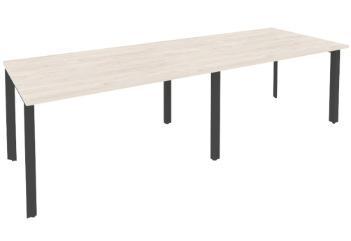 Стол для переговоров (2 столешницы), цвет денвер светлый