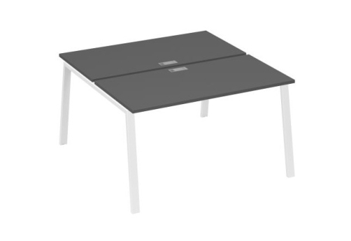 Станция рабочая 2х140 Мира Трио, цвет антрацит премиум + белый