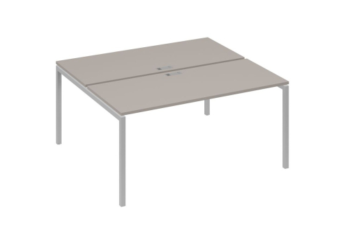 Рабочая станция 2х160 Мира Лофт, цвет мокко премиум + серый