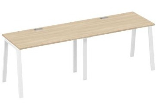 Станция рабочая 2х120 Мира Трио, цвет дуб скандинавский + белый