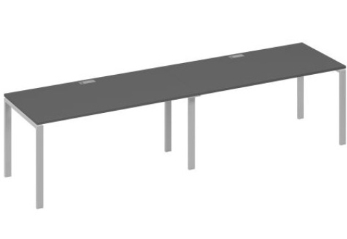 Рабочая станция (2х160) Мира Нумо, цвет антрацит премиум + серый