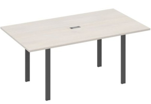 Стол для переговоров прямоугольный Мира Нумо, цвет дуб шамони + антрацит