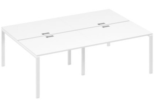 Рабочая станция (4х120) Мира Нумо, цвет белый премиум + белый