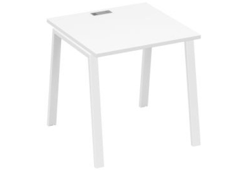 Стол письменный Мира Трио, цвет белый премиум + белый