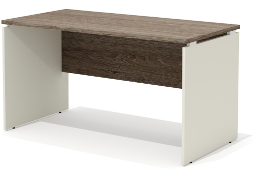 Стол рабочий прямой Некста, цвет дуб + беж