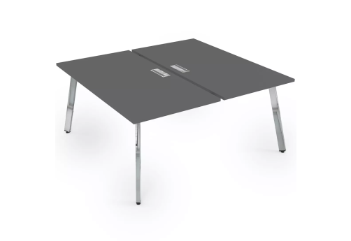 Стол на 2 рабочих места, цвет графит