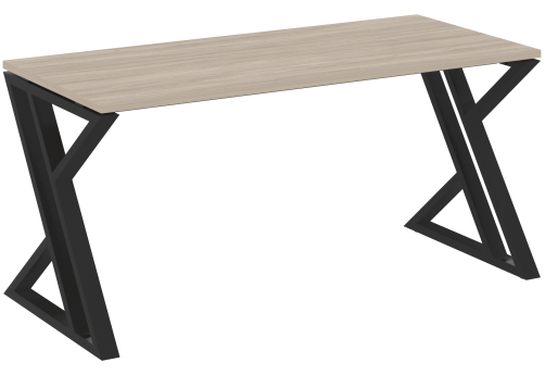 Стол рабочий Европа, цвет дуб аттик + черный