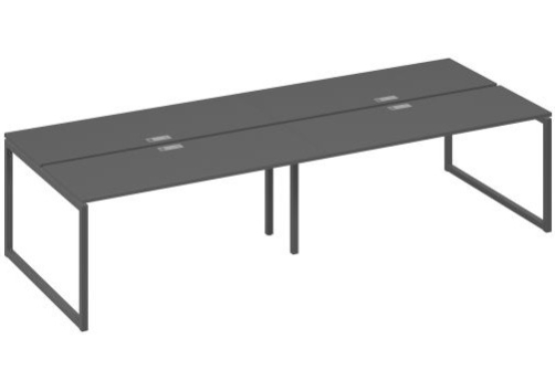Рабочая станция (4х160) Мира Одри, цвет антрацит премиум + антрацит