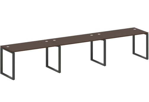 Стол на 3 рабочих места, цвет венге