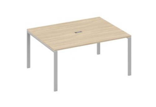 Стол для переговоров прямоугольный Мира Нумо, цвет дуб скандинавский + серый