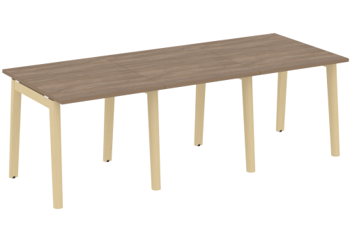 Стол для переговоров (3 столешницы), цвет дуб аризона