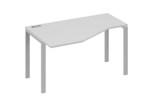 Стол эргономичный левый Мира Нумо, цвет серый + серый