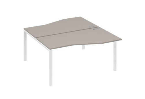 Рабочая станция эргономичная (2х160) Мира Нумо, цвет мокко премиум + белый