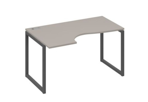 Стол эргономичный левый Мира Одри, цвет мокко премиум + антрацит