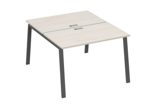 Рабочая станция 2х120 Мира Трио, цвет дуб шамони + антрацит