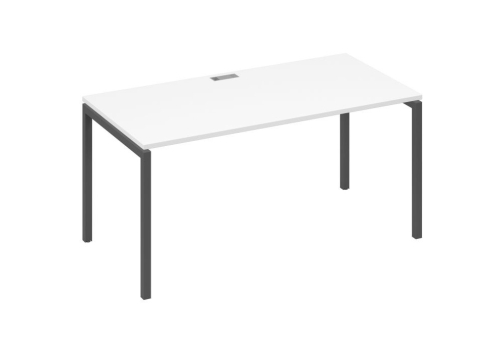 Стол письменный Мира Лофт, цвет белый премиум + антрацит