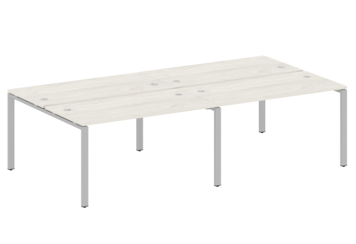 Стол на 4 рабочих места, цвет дуб новара