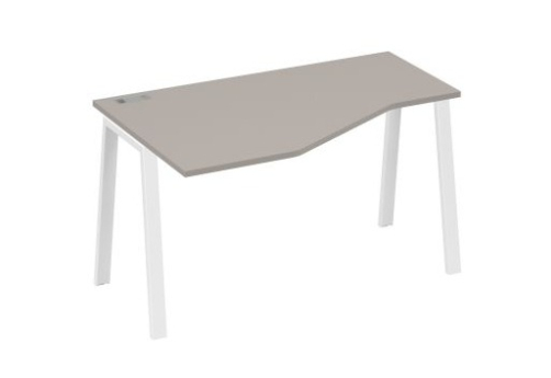 Стол эргономичный левый Мира Трио, цвет мокко премиум + белый