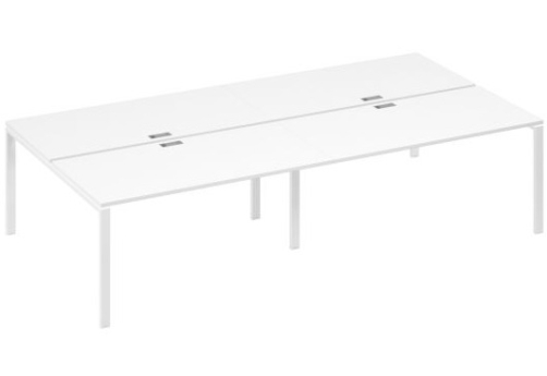 Рабочая станция (4х160) Мира Нумо, цвет белый премиум + белый