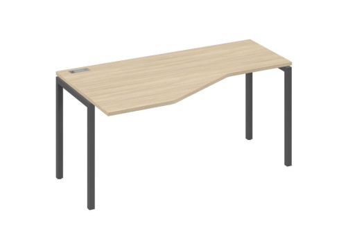 Стол эргономичный левый Техно Мира Лофт, цвет дуб скандинавский + антрацит