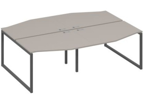 Рабочая станция эргономичная (4х120) Мира Одри, цвет мокко премиум + антрацит