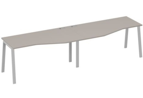 Станция рабочая эргономичная 2х160 Мира Трио, цвет мокко премиум + серый