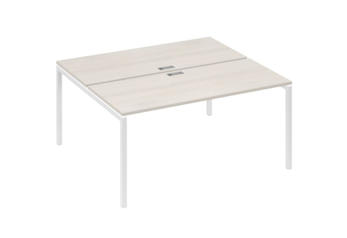 Рабочая станция 2х160 Мира Лофт, цвет дуб шамони + белый