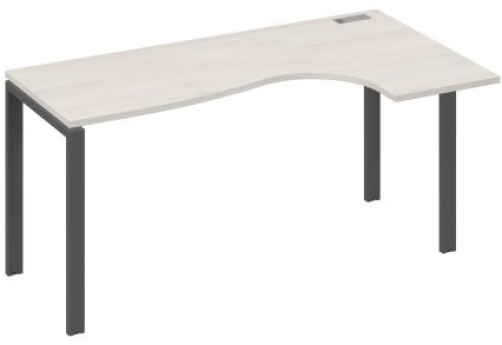 Стол эргономичный правый Мира Нумо, цвет дуб шамони + антрацит